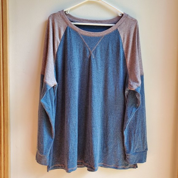 No Brand Other - Gray/Blue Long Sleeve Jersey Size XXL